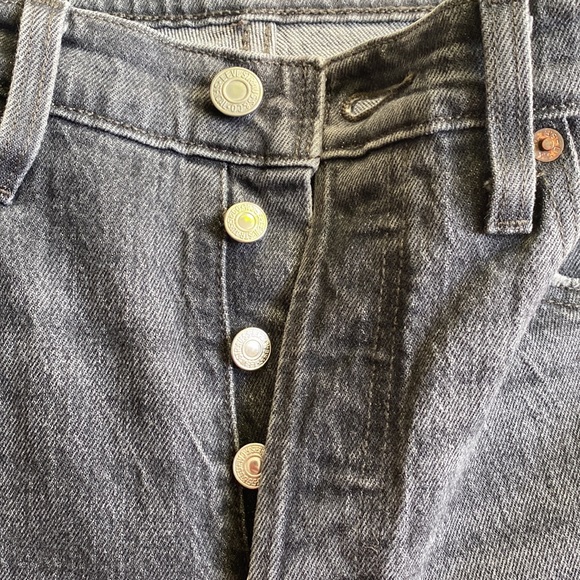 Levi’s 501 S Skinny Dark Gray Denim Jeans Size 31 - Picture 5 of 13